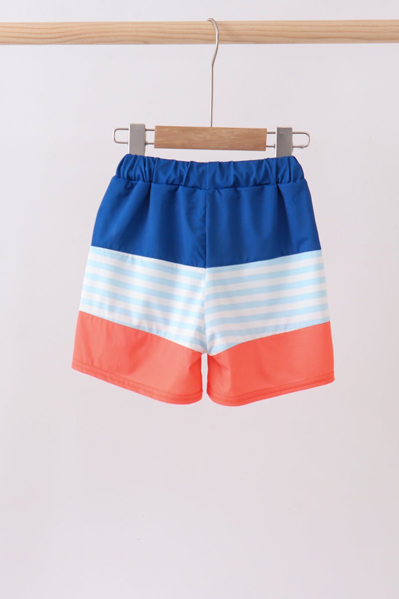Tuna embroidery swim trunks - Abbies Place