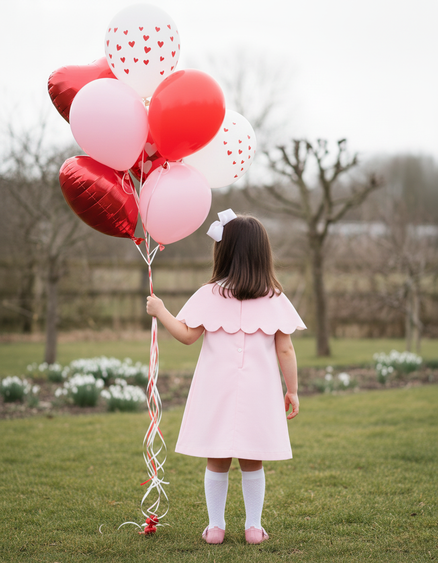 The Capelet Dress in Miriam - Pink Pinwale Corduroy