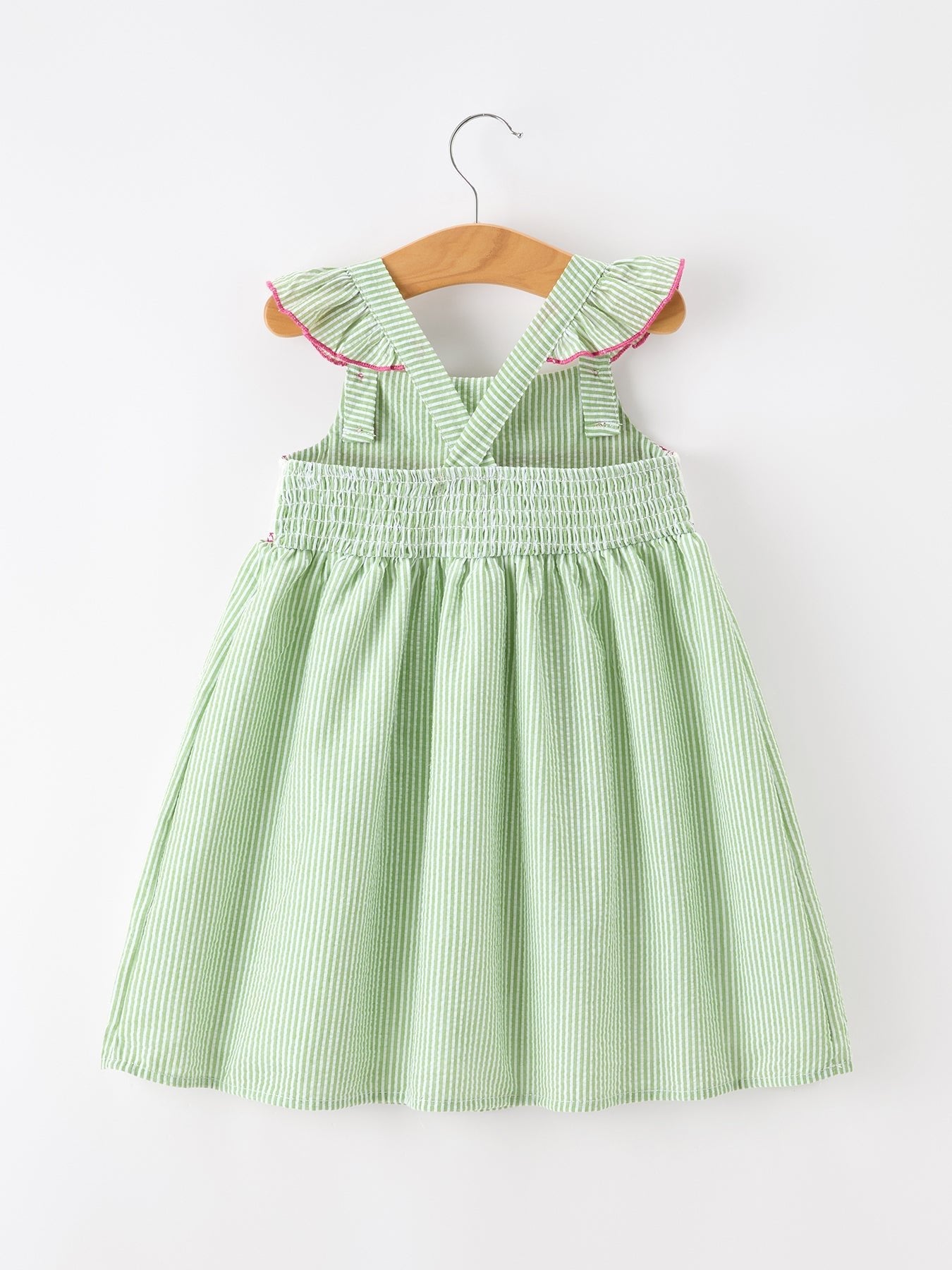Western Boots Cactus Girls Dress Stripe - Abbies Place