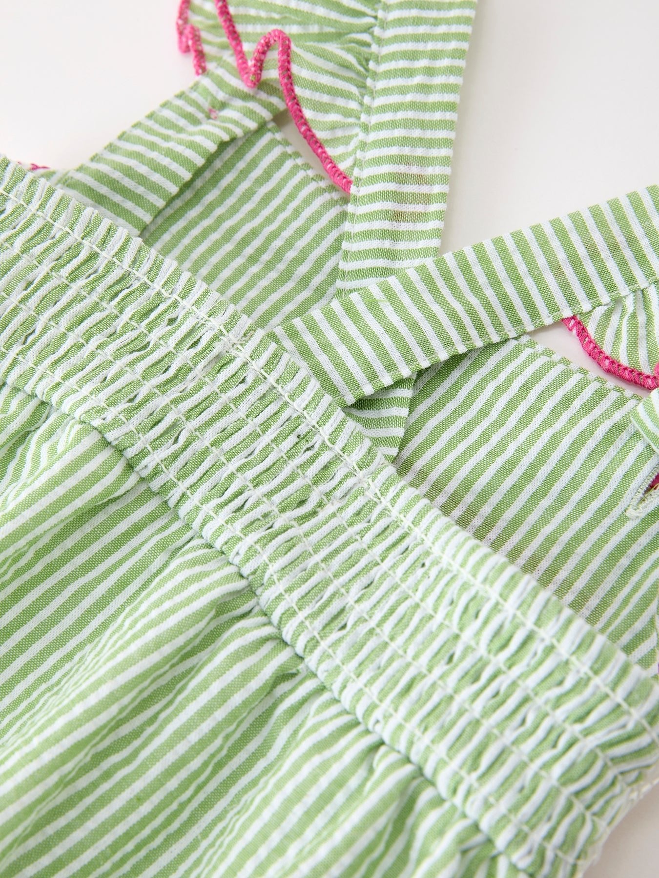 Western Boots Cactus Girls Romper Stripe Ruffle Strap - Abbies Place