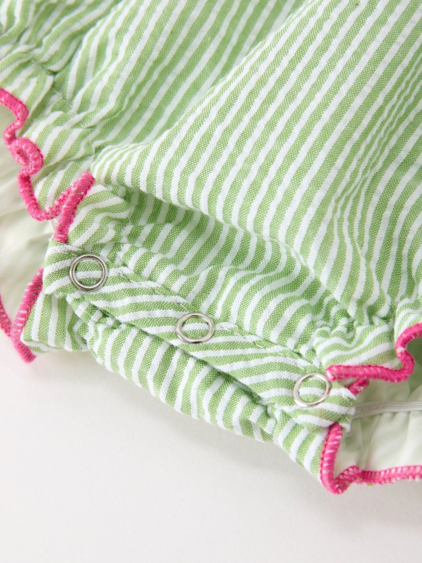 Western Boots Cactus Girls Romper Stripe Ruffle Strap - Abbies Place