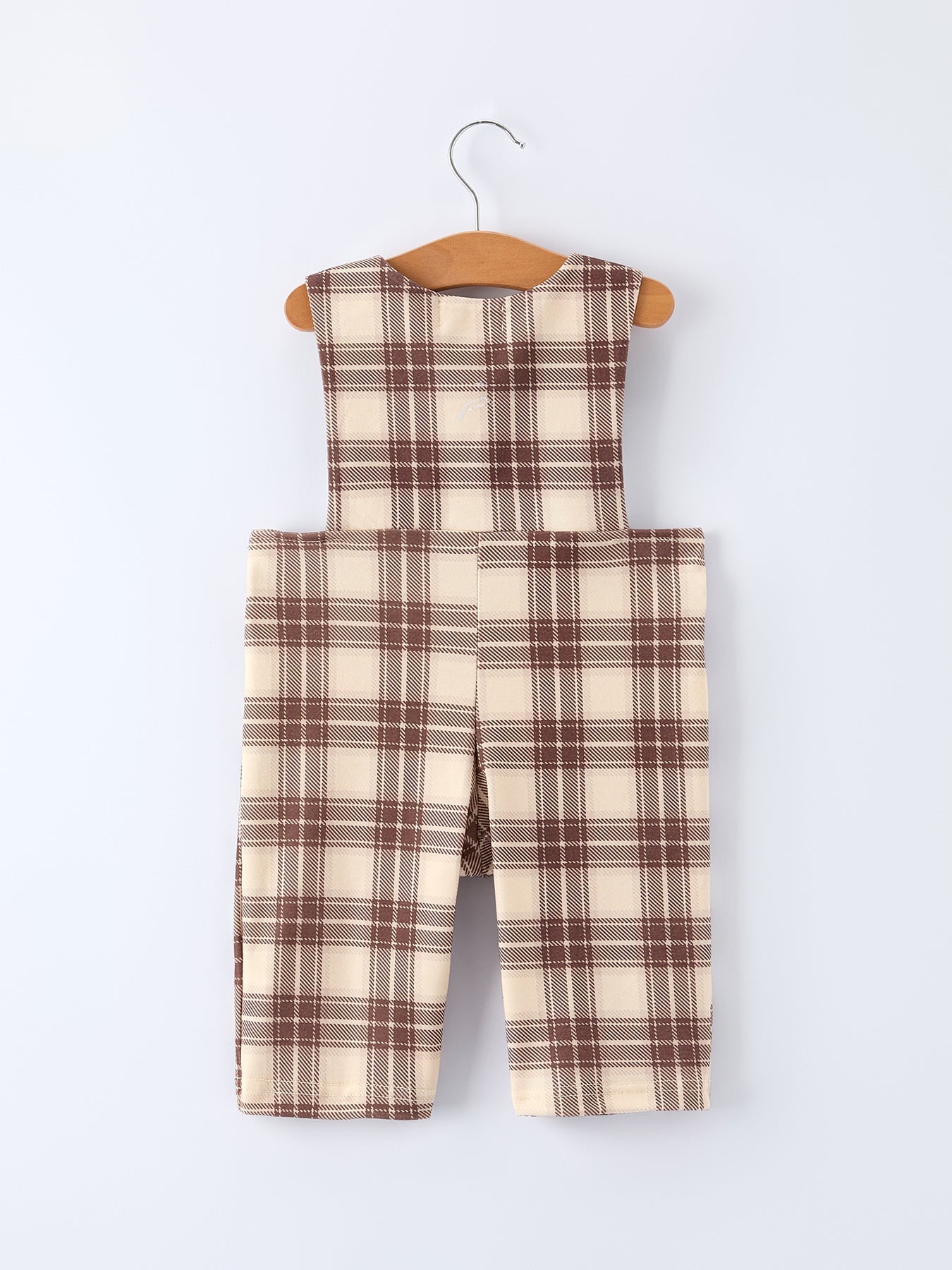 Western Horse Embroidered Smocked Plaid Baby Boy Romper - Abbies Place