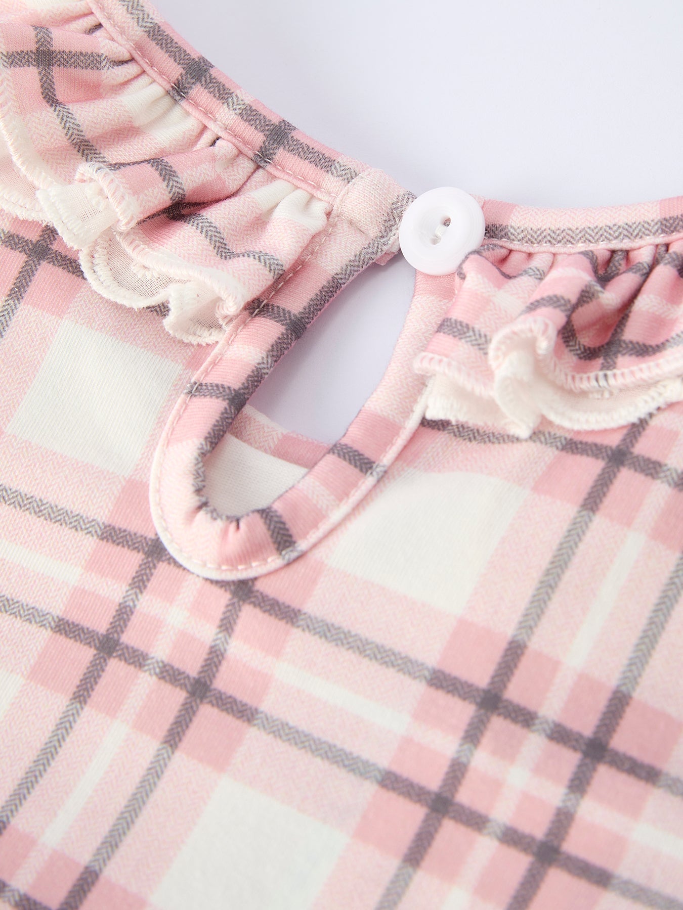 Western Horse Embroidered Smocked Plaid Girls Dress - Abbies Place
