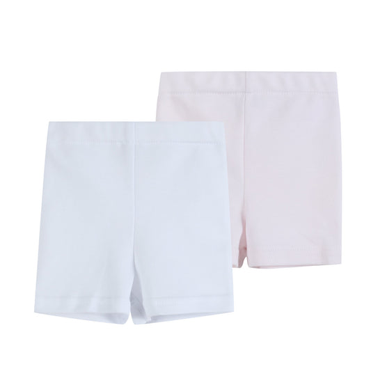 White and Pink Girls Dress Undershorts - Abbies Place