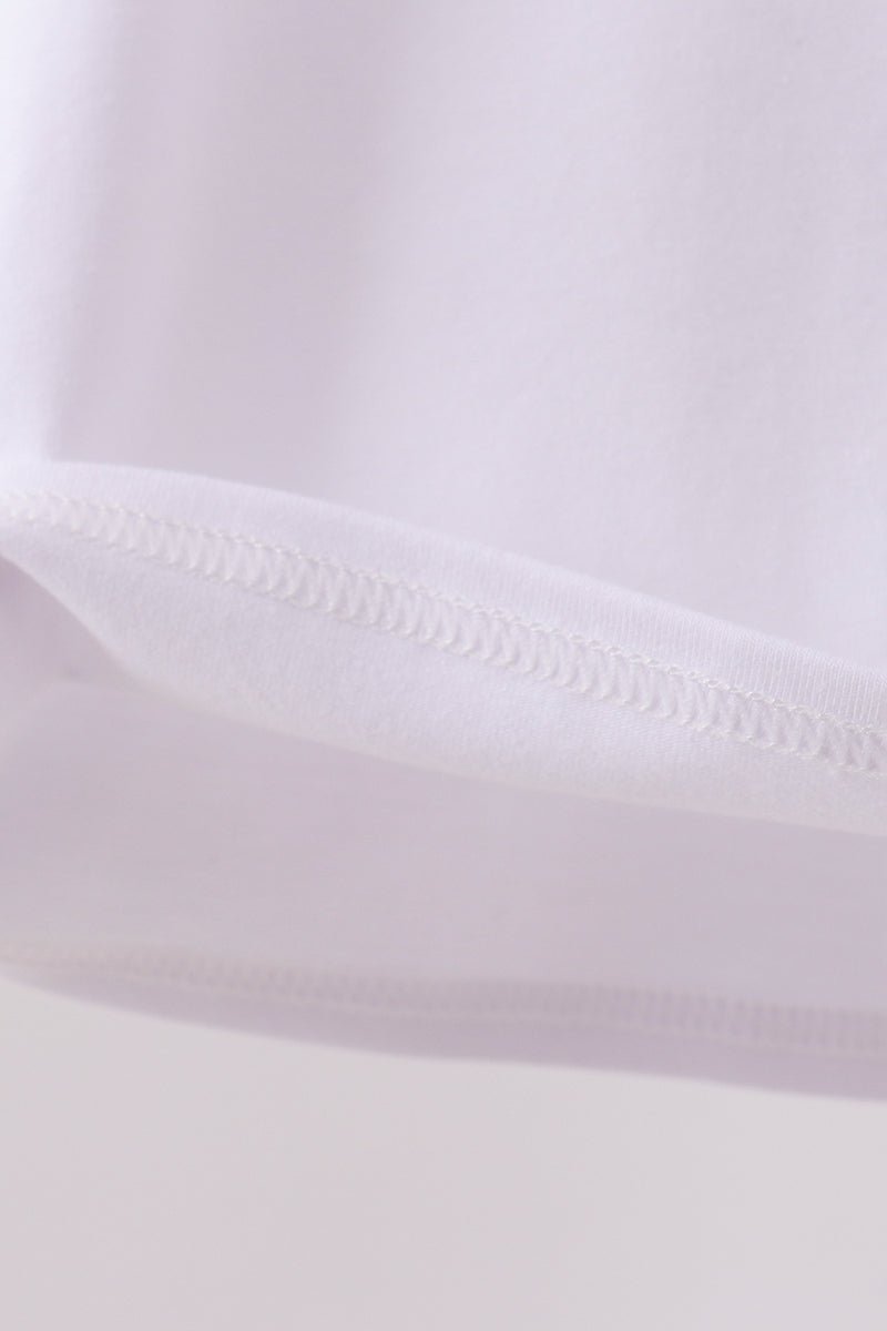 White Animal Embroidered Top - Abbies Place