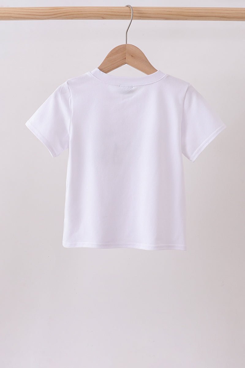 White Animal Embroidered Top - Abbies Place