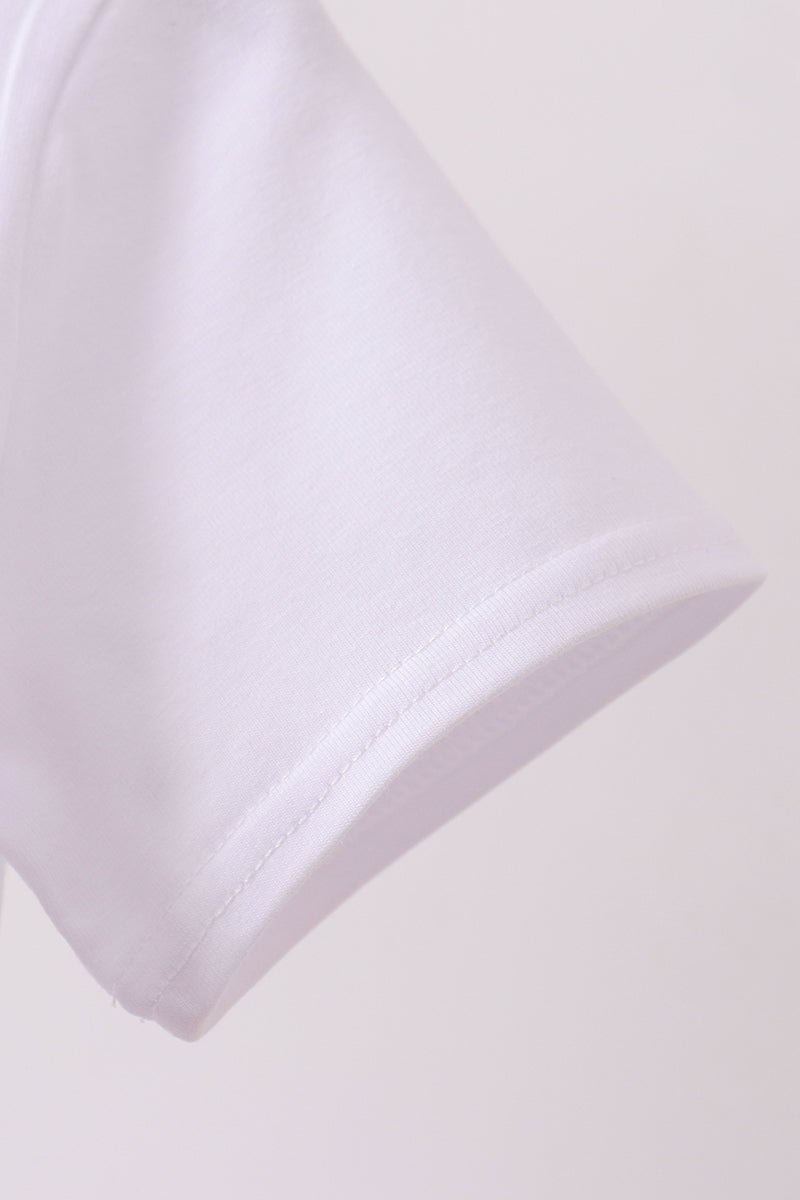 White Animal Embroidered Top - Abbies Place