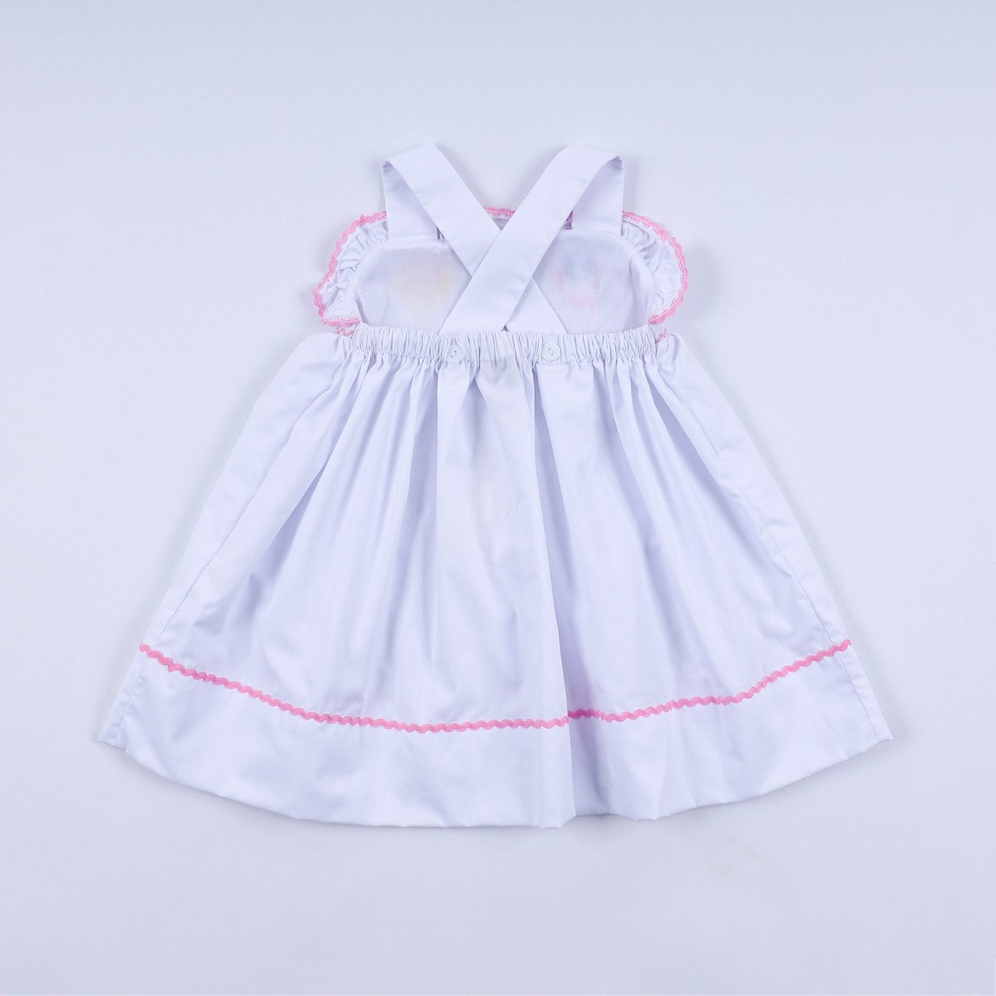 White character ruffle dress - Abbies Place