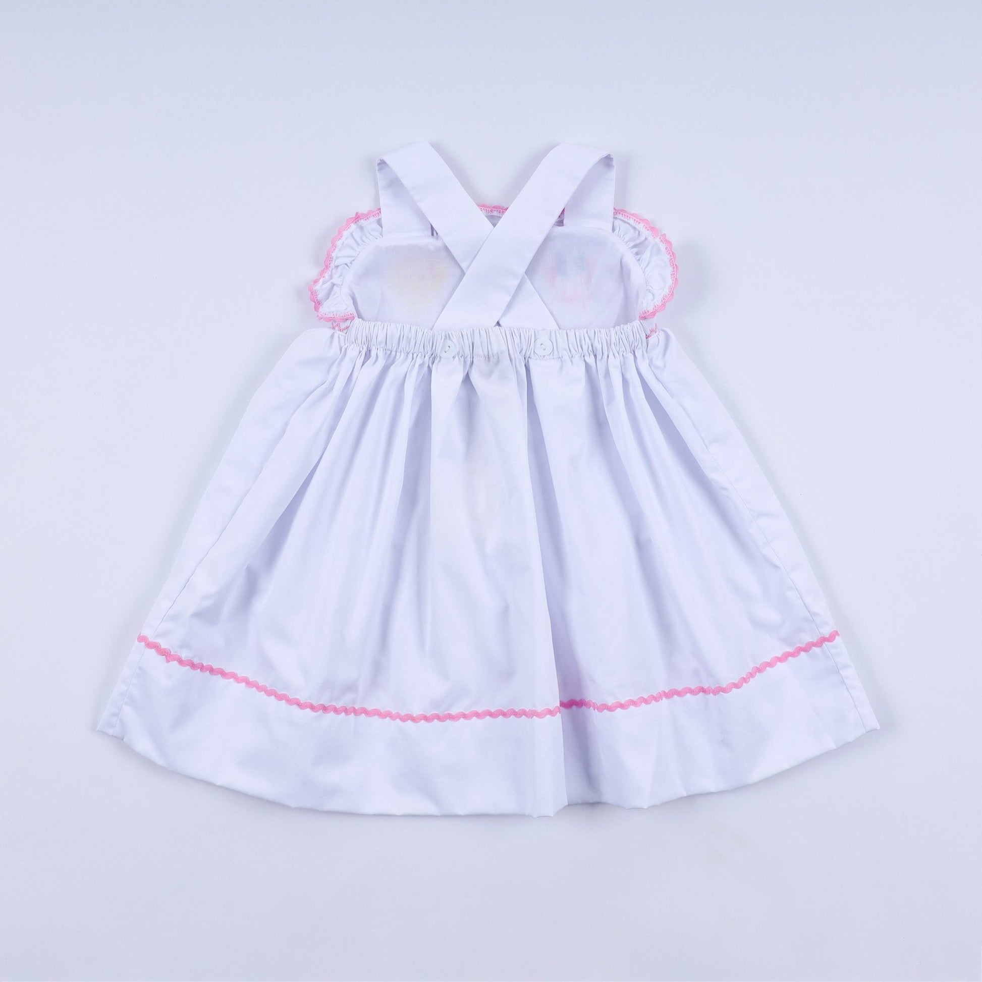 White character ruffle dress - Abbies Place
