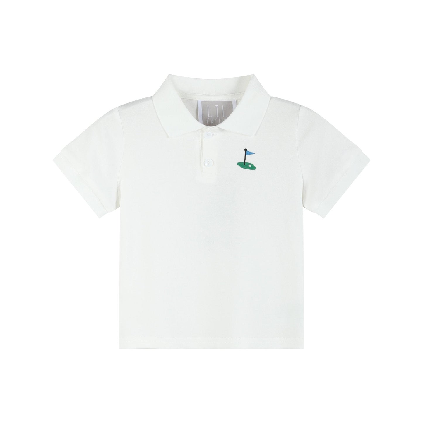 White Golf Tee Polo Shirt - Abbies Place