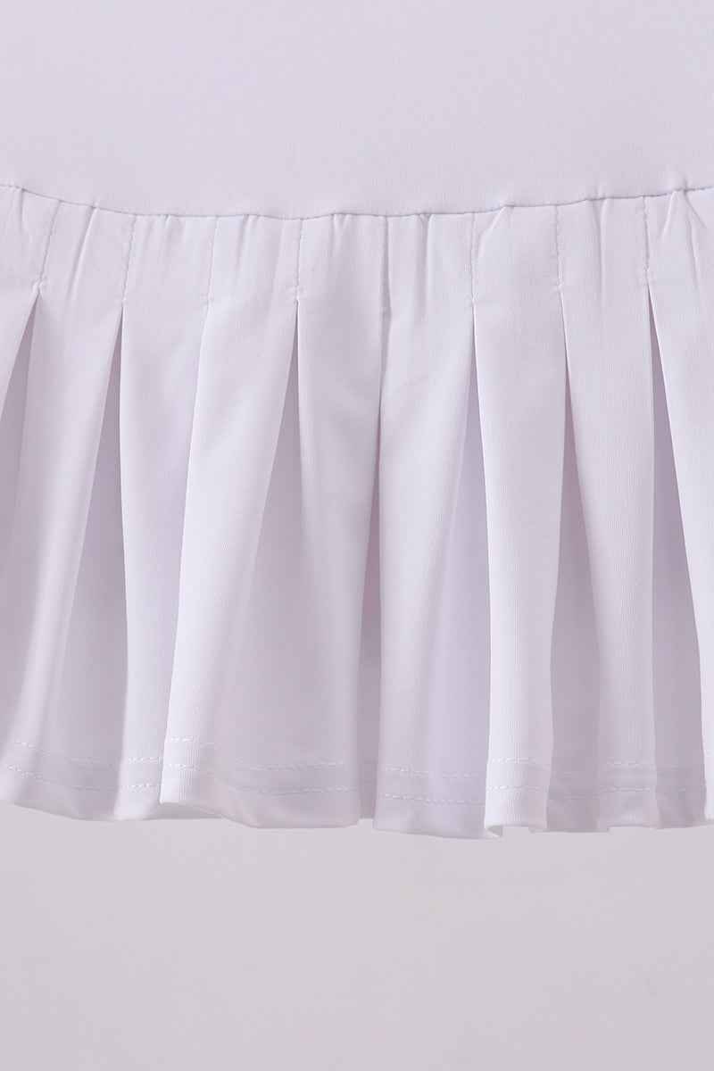 White pleated skort - Abbies Place
