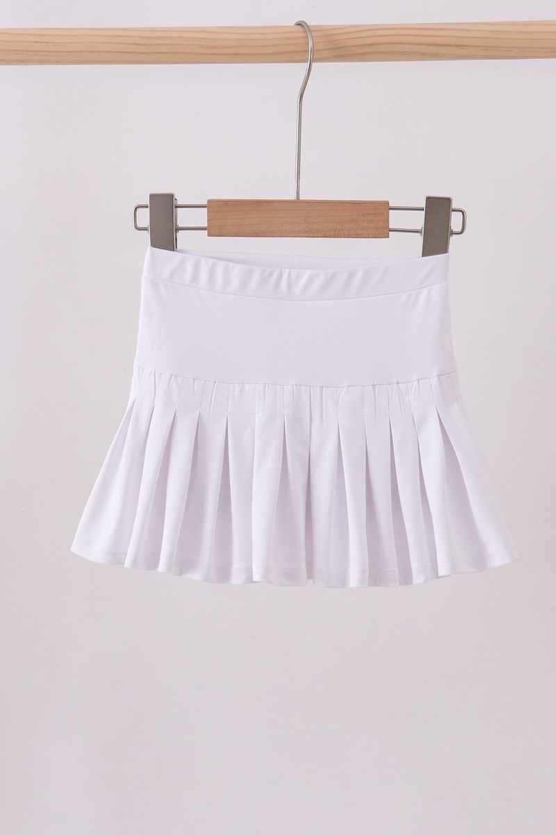 White pleated skort - Abbies Place