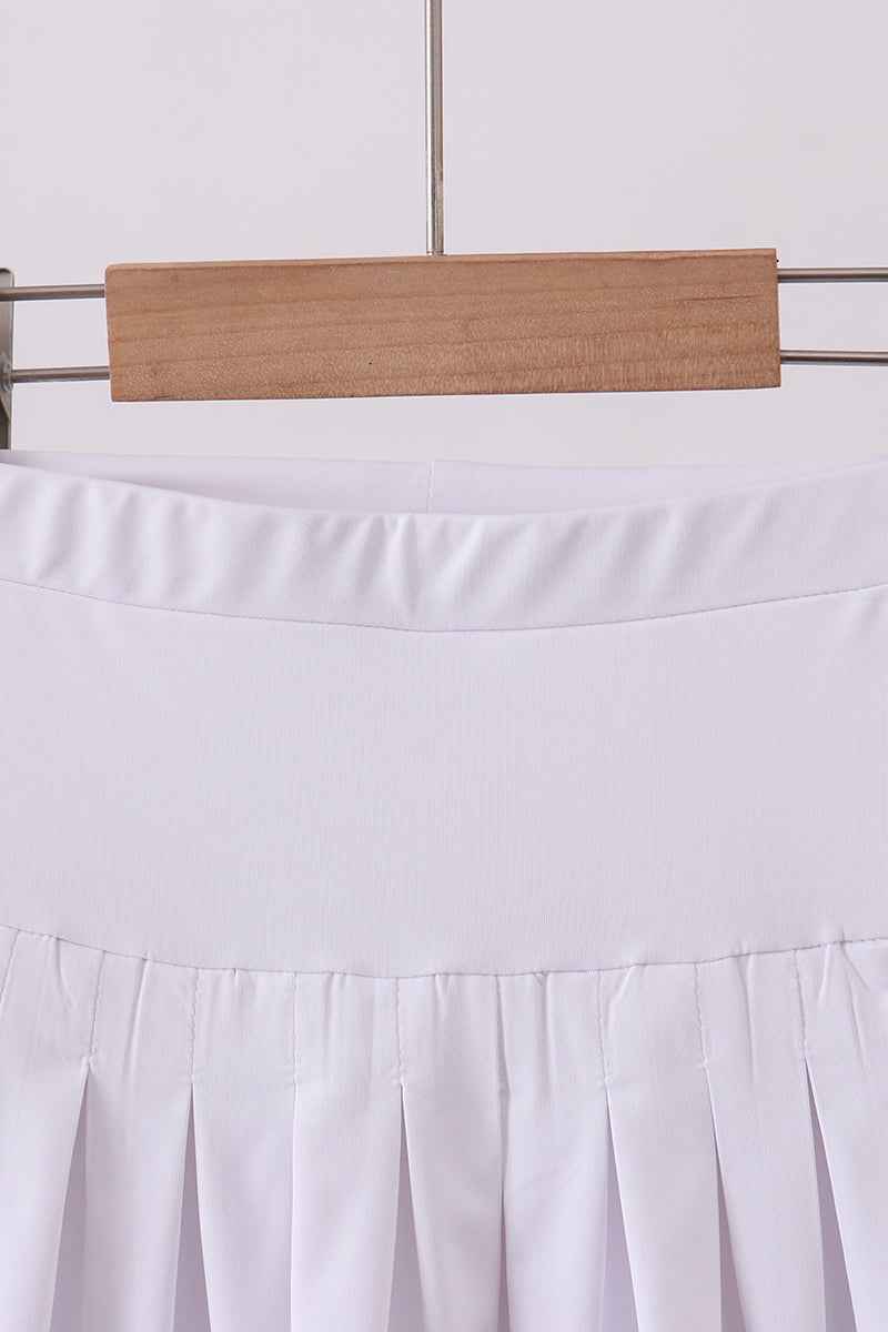 White pleated skort - Abbies Place