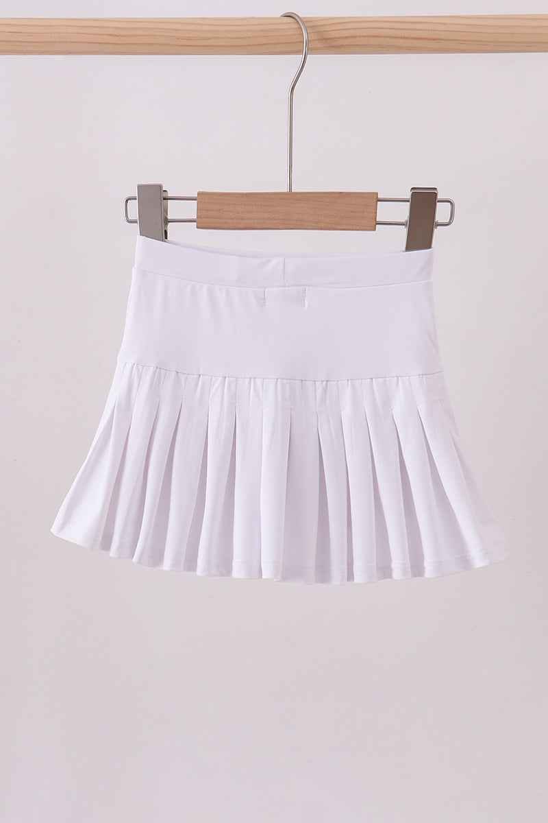 White pleated skort - Abbies Place