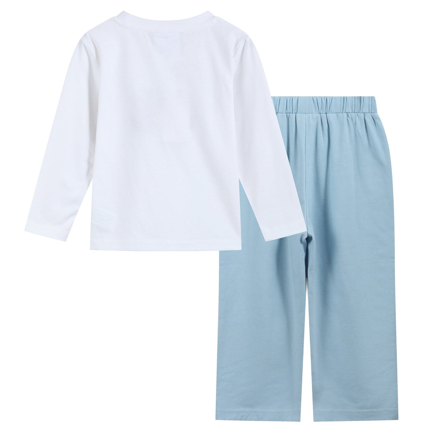 White Santa Christmas Tree Shirt and Blue Pants Set - Abbies Place