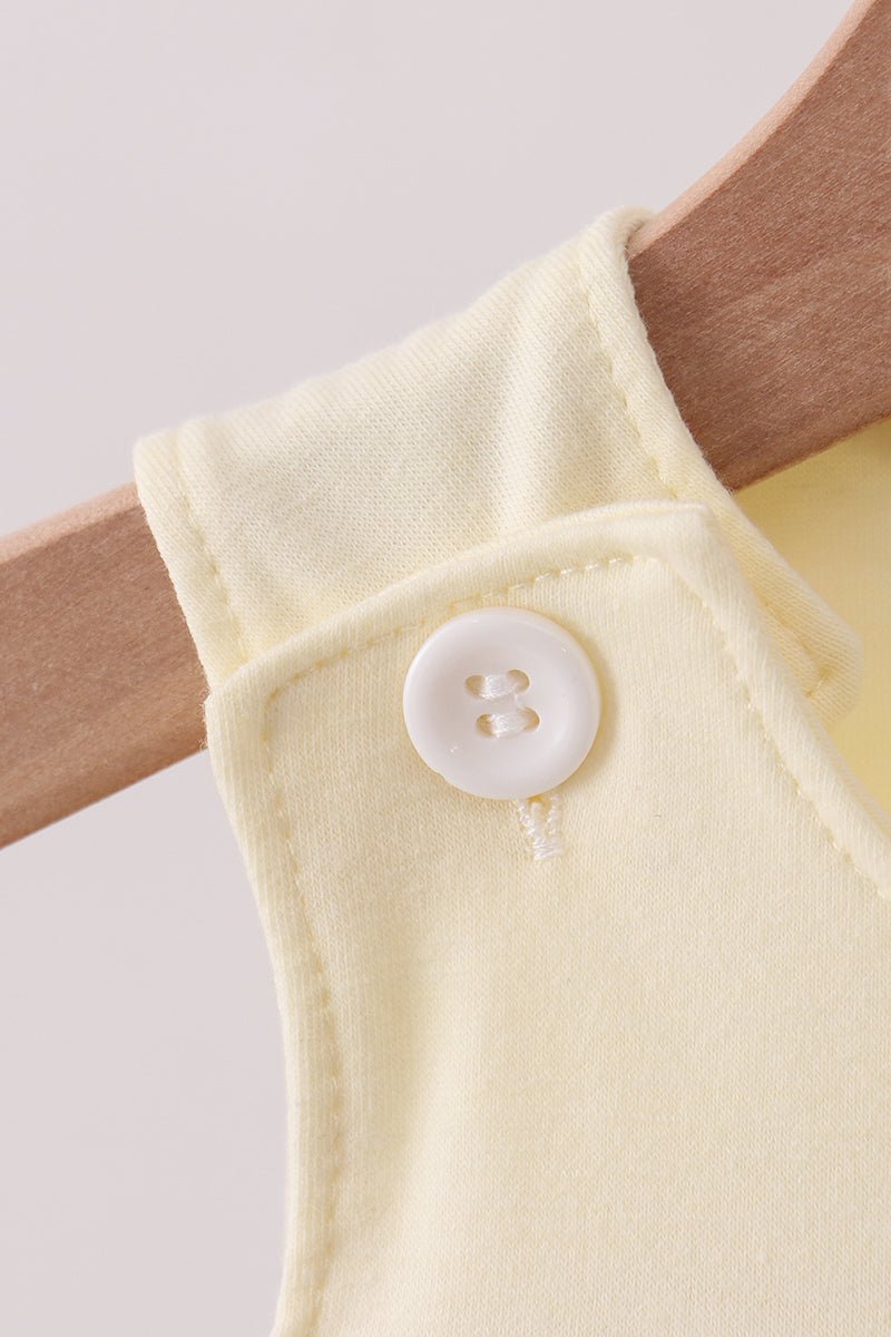 Yellow cross sheep embroidery bubble - Abbies Place