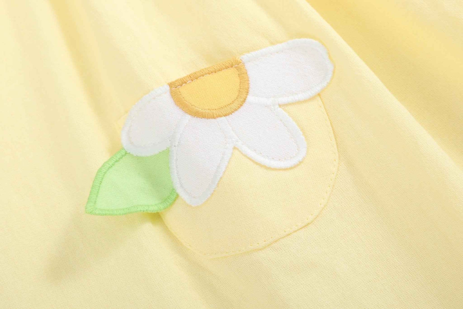 Yellow Daisy Pocketed Smocked Bishop Dress - Abbies Place