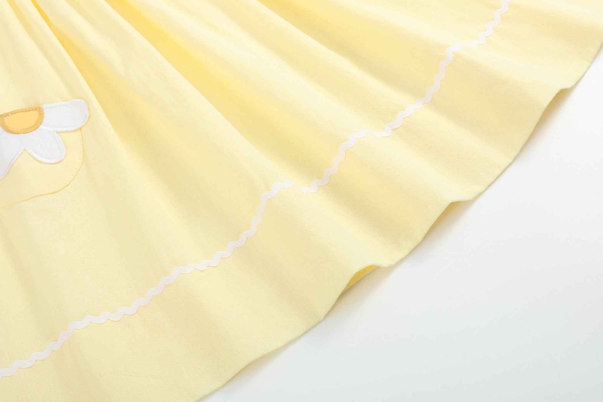 Yellow Daisy Pocketed Smocked Bishop Dress - Abbies Place