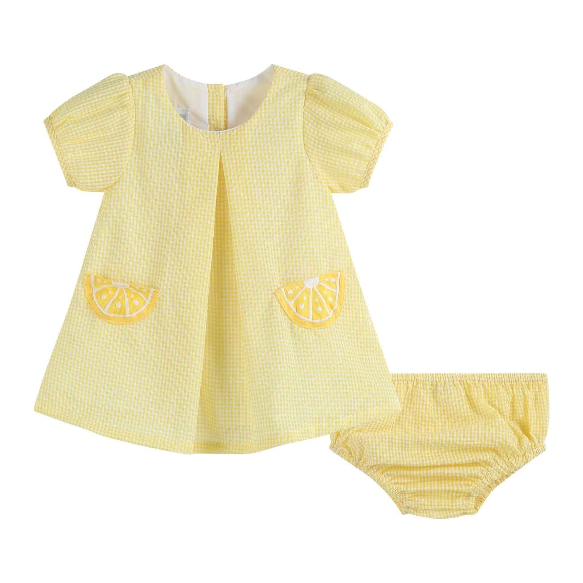 Yellow Lemon Dress and Panty Cover Set - Abbies Place